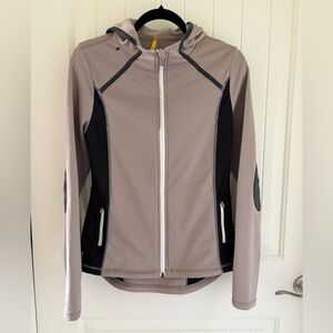 Lole Women's Active Jacket in Taupe and Black